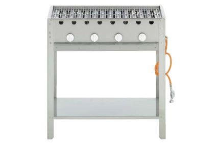 Griglia inox 4 fuochi, GAS (AP001)
